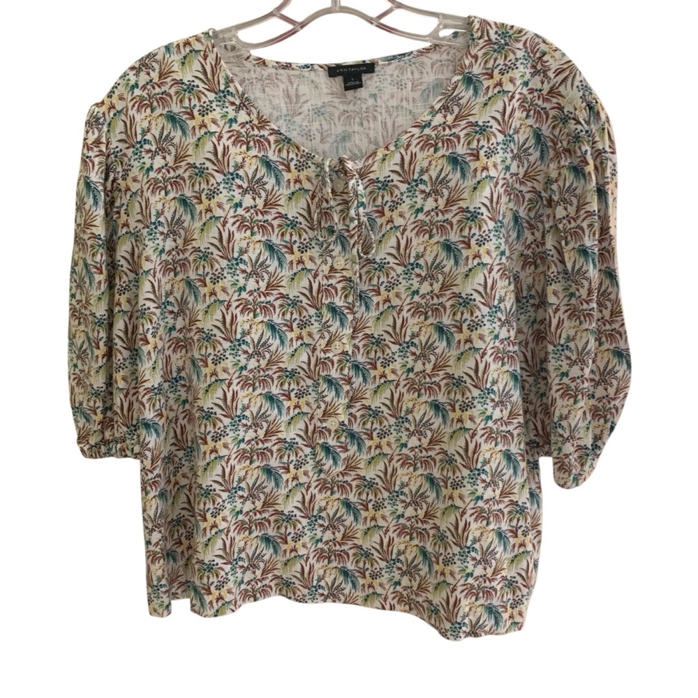 Ann Taylor Multicolor Floral Blouse